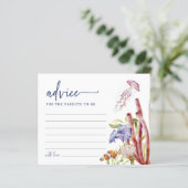 かわいいベビーシャワーアドバイスカード (スタンド正面)