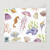 かわいいベビーシャワーアドバイスカード (裏面)