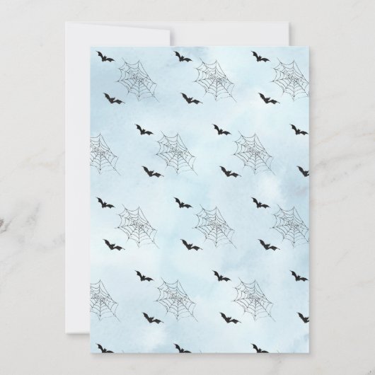 かわいいベビーシャワーハロウィーン招待状 招待状 (裏面)