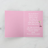 かわいいベビーシャワー招待状カード カード (内部)