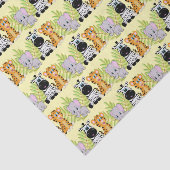 かわいいベビーシャワー誕生日サファリジャングル動物 薄葉紙 (詳細)