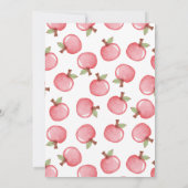 かわいいベビーシャワー テディベア ハニービー 招待状 (裏面)