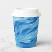 かわいいベビーシャーク魚ザシー誕生日ボーイ 紙コップ (裏面)