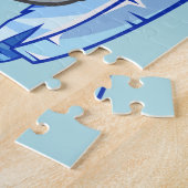 かわいいベビーシール漫画の子供 ジグソーパズル (側面)