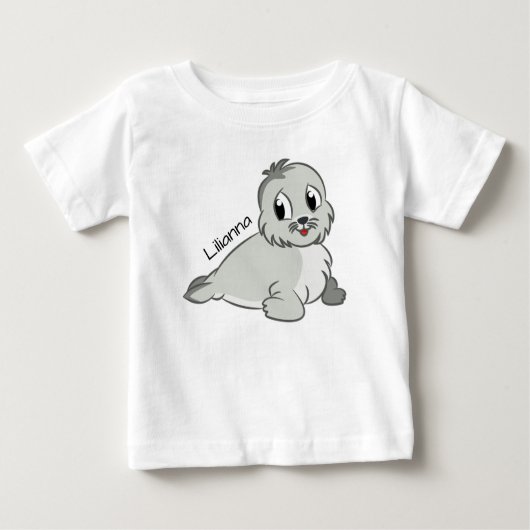 かわいいベビーシール ベビーTシャツ (正面)