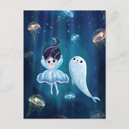 かわいいベビーシール ポストカード (正面)