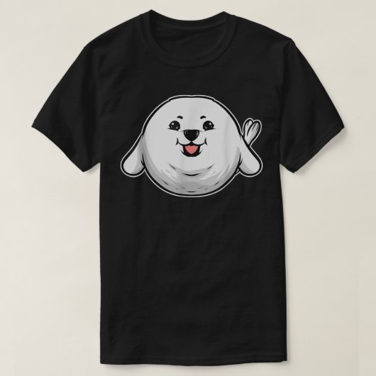 かわいいベビーシール Tシャツ (デザイン正面)