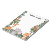 かわいいベビージャングル動物 ノートパッド (回転)