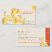 かわいいベビージラフェスチャイルドケアデイサービスセンター 名刺 (正面/裏面)