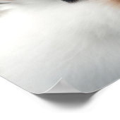 かわいいベビースノーショーヘアポートレート(バニー) | 1:1 ポスター (角)