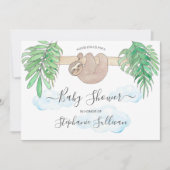 かわいいベビースロスベビ男女兼用ーシャワー 招待状 (正面)