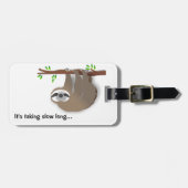 かわいいベビースロッスオンママズバック登山ツリー ラゲッジタグ (正面横)