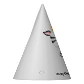 かわいいベビーゼブラとギフト、誕生日 パーティーハット (左)