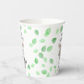 かわいいベビーゼブラトラベルジャングルサファリ離れツリー 紙コップ (左)