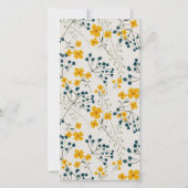 かわいいベビーゼブラリーフ任意の年齢誕生日招待状 サンキューカード (裏面)