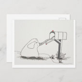 かわいいベビーゾウいくつかのメールを探している ポストカード (正面/裏面)