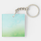 かわいいベビーゾウとピンクの花 キーホルダー (裏面)