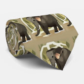 かわいいベビーゾウのチャイルドアート ネクタイ (ロール)