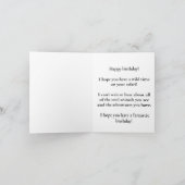 かわいいベビーゾウのピクセルアート シーズンカード (内部)