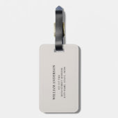 かわいいベビーゾウの名前  ラゲッジタグ (裏面縦)