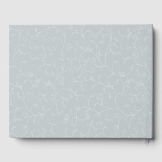 かわいいベビーゾウの赤ちゃんシャワー ゲストブック (裏面)