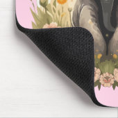 かわいいベビーゾウふくらはぎワイルドフラワーワンダーラスト マウスパッド (コーナー)