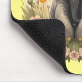 かわいいベビーゾウふくらはぎワイルドフラワーワンダーラスト マウスパッド (コーナー)