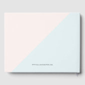 かわいいベビーゾウカラフルフローラリース ゲストブック (裏面)