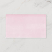 かわいいベビーゾウピンク黄色おむつラッフルカード エンクロージャーカード (裏面)