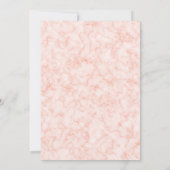 かわいいベビーゾウフローラ赤ちゃんシャワー 招待状 (裏面)