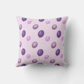 かわいいベビーゾウ子供部屋クッション(紫) クッション (裏面)