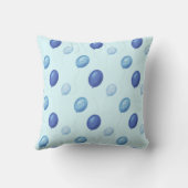 かわいいベビーゾウ子供部屋クッション(青) クッション (裏面)