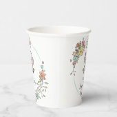 かわいいベビーゾウ少年フローラベビーシャワー 紙コップ (右)