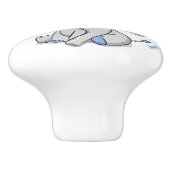 かわいいベビーゾウ少年 セラミックノブ (側面)