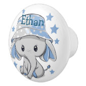 かわいいベビーゾウ少年 セラミックノブ (右)