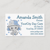 かわいいベビーゾウ少年 名刺 (正面)