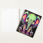 かわいいベビーゾウ座るデジタルイラストレーション プランナー手帳 (ディスプレー)