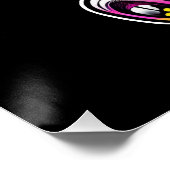 かわいいベビーゾウ座るデジタルイラストレーション ポスター (コーナー)