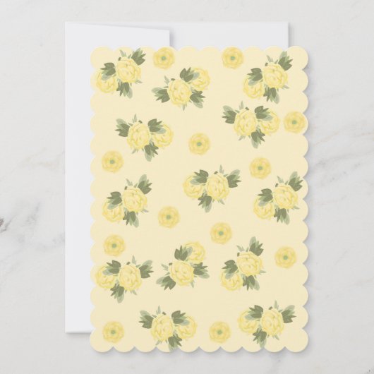 かわいいベビーゾウ水の色のフローラ赤ちゃんシャワー 招待状 (裏面)