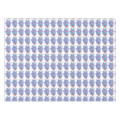 かわいいベビーゾウ漫画キッズ長方形 テーブルクロス (正面(横))