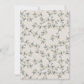 かわいいベビーゾウ葉Any年齢誕生日招待状 サンキューカード (裏面)