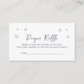 かわいいベビーゾウ赤ちゃんシャワーおむつラッフル エンクロージャーカード (正面)