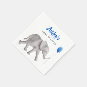 かわいいベビーゾウ赤ちゃんシャワーナプキン スタンダードカクテルナプキン (角)