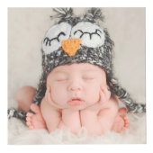 かわいいベビーゾウ赤ちゃんシャワー写真 フォトキューブ (右)