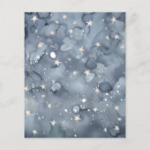 かわいいベビーゾウ赤ちゃんシャワー招待状 (裏面)