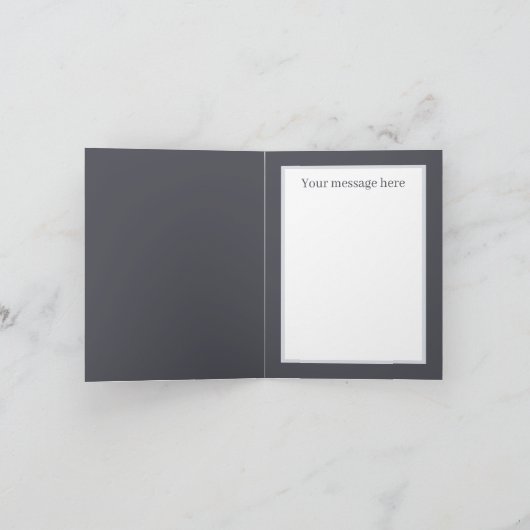 かわいいベビーゾウ追加文字任意の目的 カード (内部)