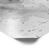 かわいいベビーゾウ黒と白の水色 フォトプリント            (角)