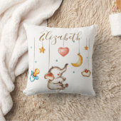 かわいいベビーゾウ クッション (ブランケット)