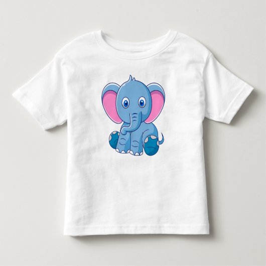 かわいいベビーゾウ トドラーTシャツ (正面)