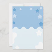 かわいいベビーゾウ、バナナムーン 招待状 (裏面)